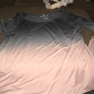 AE Ombré Long Sleeve Blouse